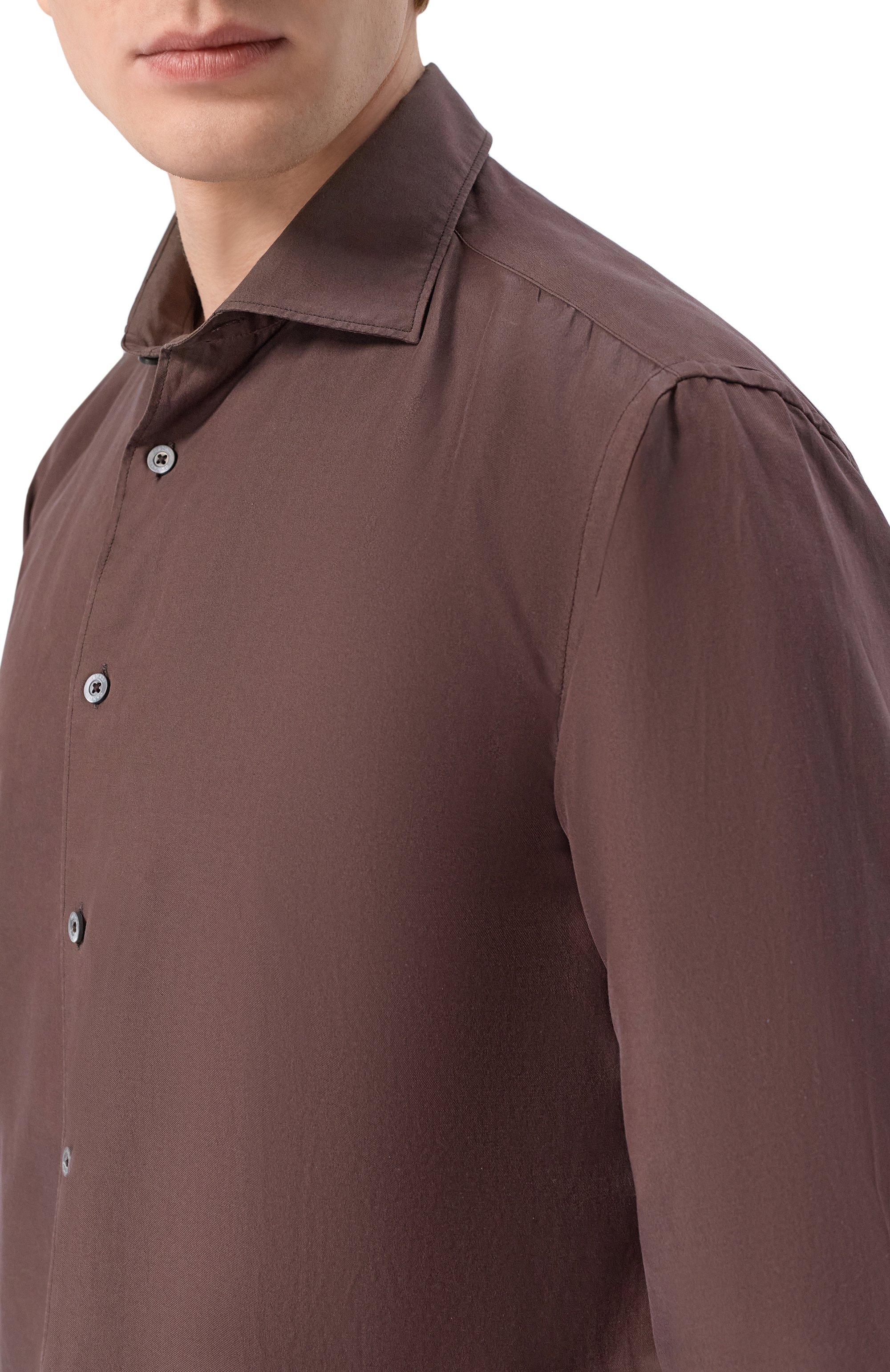 Рубашка из шелка и хлопка CANALI, арт. CSL7065/GM03656, фото 5