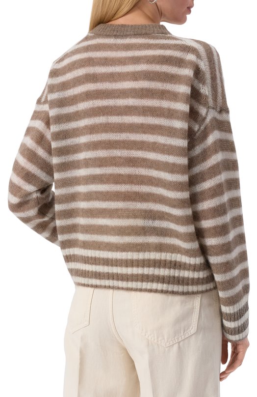 Пуловер Brunello Cucinelli M2I778800P Коричневый  M2I778800P Фото 4