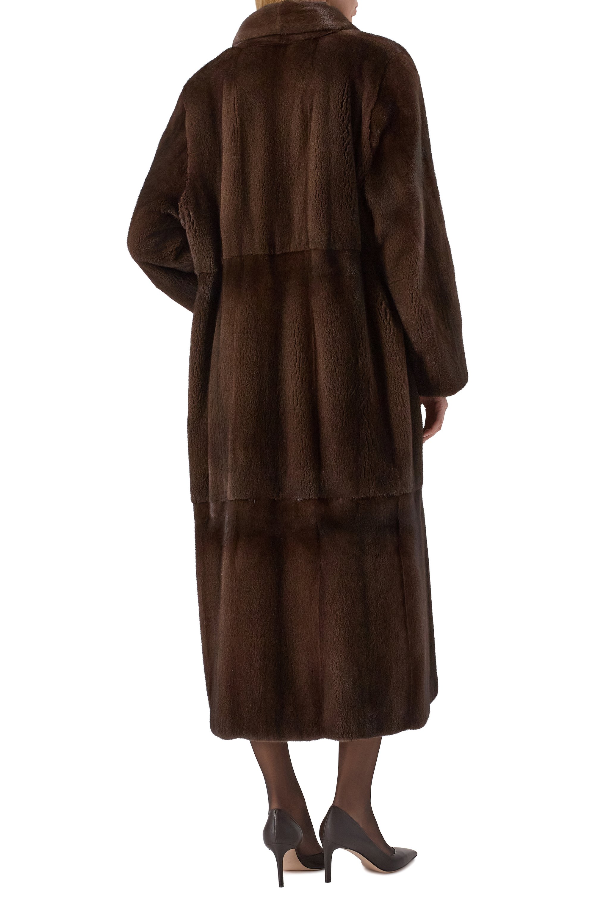 Шуба из норки MVST темно-коричневого цвета по цене 2085000 руб., арт. M011A/MINK BROWN, фото 4 Шуба из норки MVST, арт. M011A/MINK BROWN, фото 4