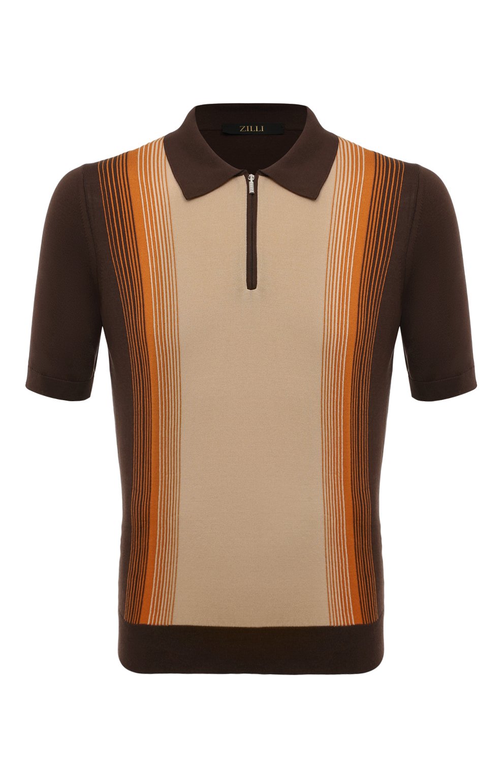 Поло из хлопка и шелка ZILLI, арт. KZP002M0142VZIS00, фото 1