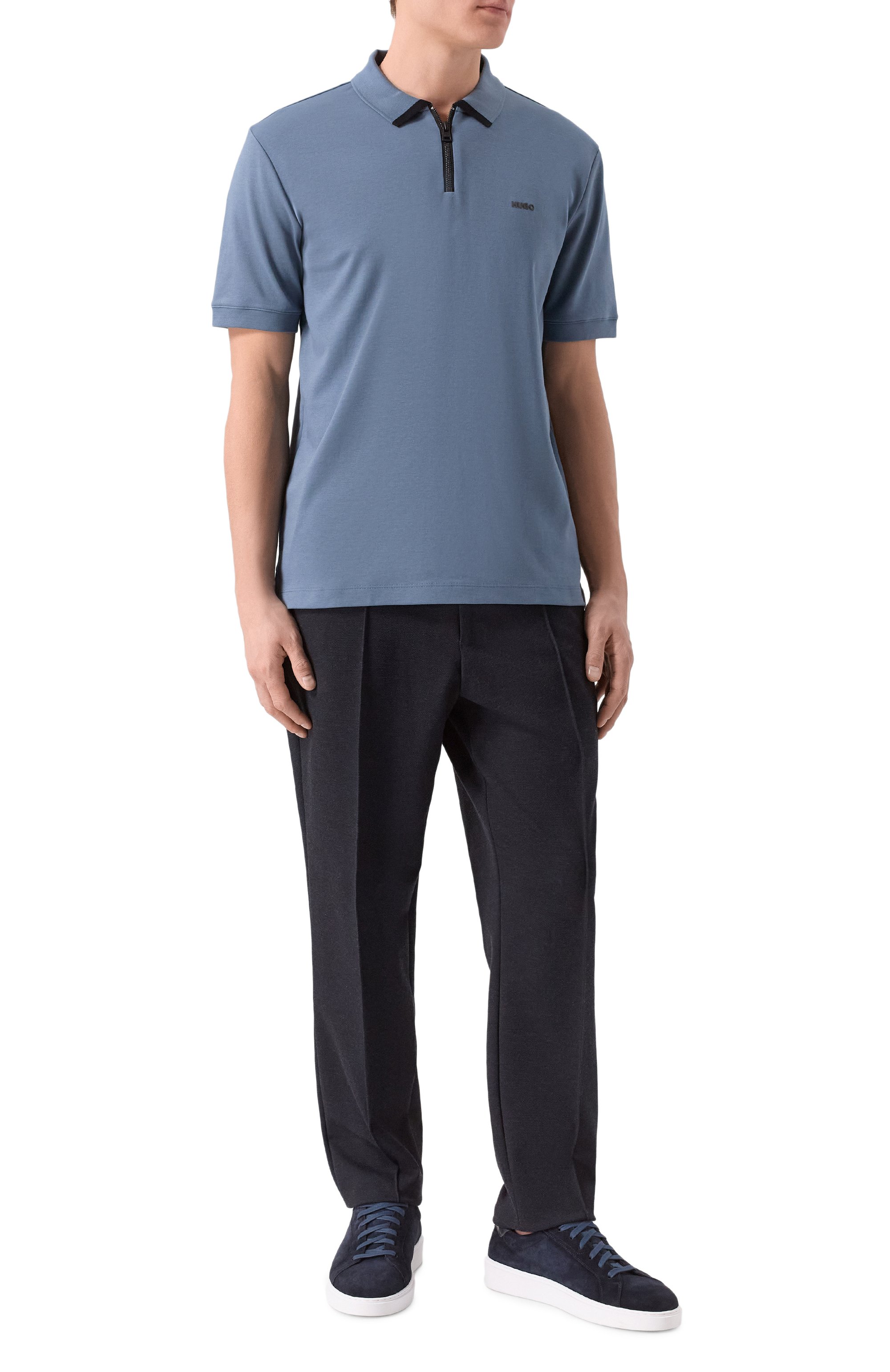 Хлопковое поло HUGO, арт. 50511721, фото 2