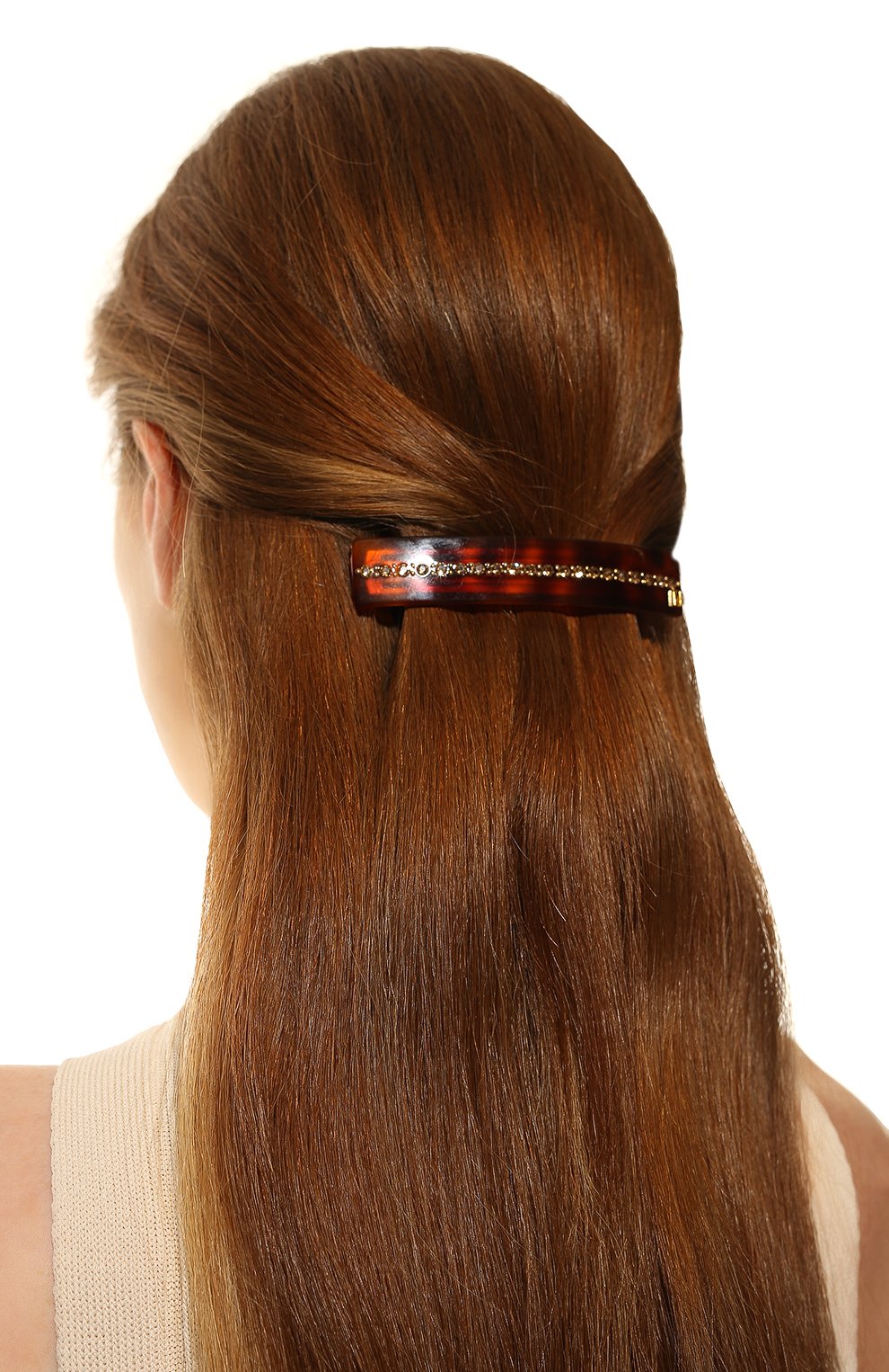Заколка для волос ALEXANDRE DE PARIS коричневого цвета по цене 11630 руб., арт. AA8-736-75 E, фото 2 Заколка для волос ALEXANDRE DE PARIS, арт. AA8-736-75 E, фото 2