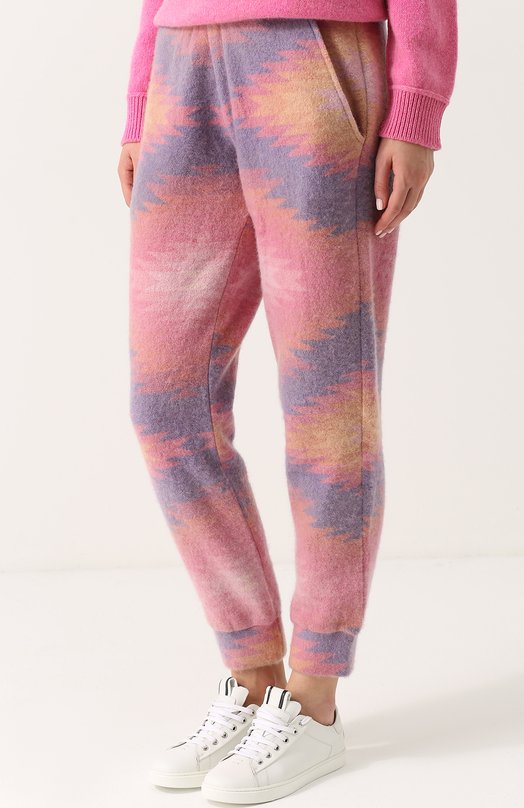 Кашемировые джоггеры с принтом The Elder Statesman Разноцветный, фото 3