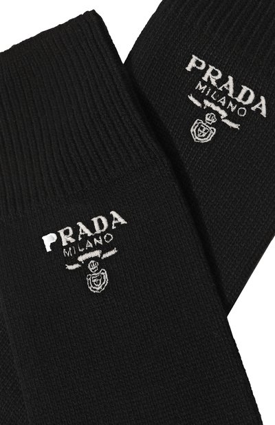 Носки из шерсти и кашемира PRADA, арт. UCL739-1YVZ-F0002-202, фото 2