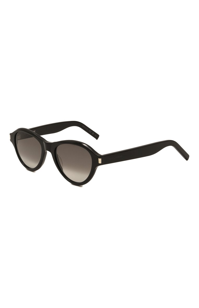 Женские солнцезащитные очки SAINT LAURENT черного цвета, арт. SL 520 SUNSET | Фото 1 (Тип очков: С/з; Материал: Пластик; Нос: Не проставлено; Региональные ограничения белый список (Axapta Mercury): Не проставлено; Оптика Гендер: оптика-женское; Очки форма: D-форма)