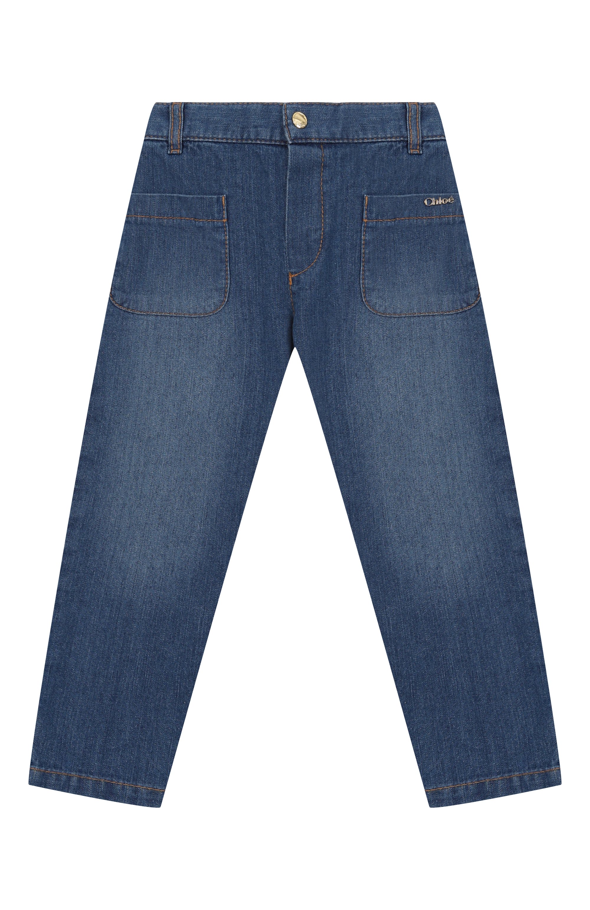 Джинсы CHLOÉ синего цвета по цене 29650 руб., арт. C20710, фото 1 Джинсы CHLOÉ, арт. C20710, фото 1