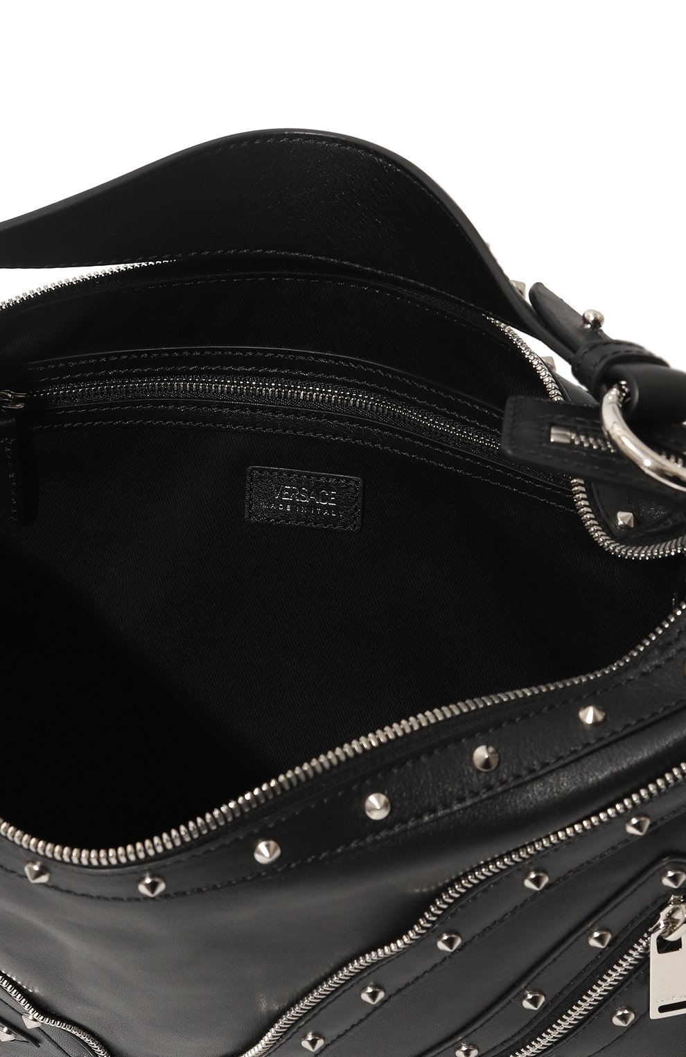 Сумка repeat VERSACE черного цвета по цене 242000 руб., арт. 1007679/1A07089, фото 5 Сумка repeat VERSACE, арт. 1007679/1A07089, фото 5