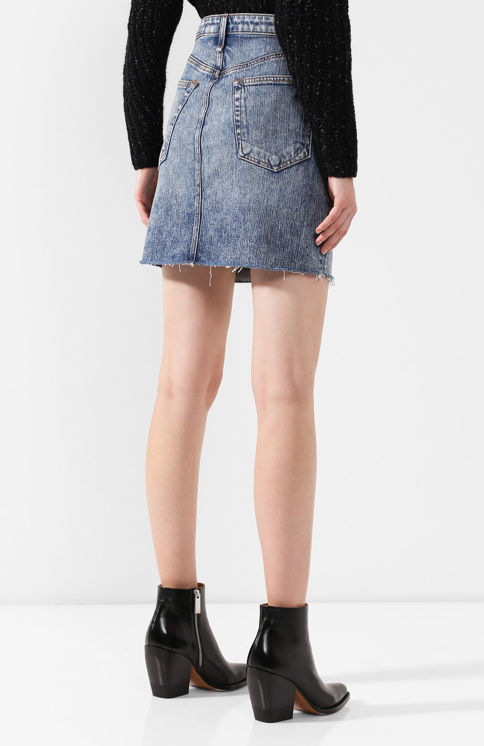 Джинсовая юбка RAG AND BONE, арт. W1B16I449AVE, фото 4