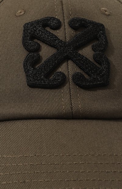 Хлопковая бейсболка OFF-WHITE, арт. 0MLB069F24FAB006, фото 4
