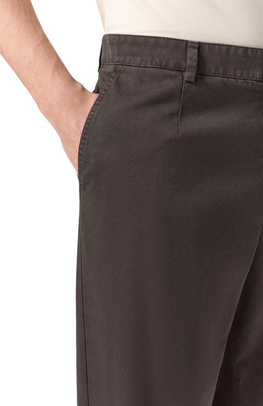 Хлопковые брюки Dolce & Gabbana GV5ZHT/G8LG9 Коричневый  GV5ZHT/G8LG9 Фото 5