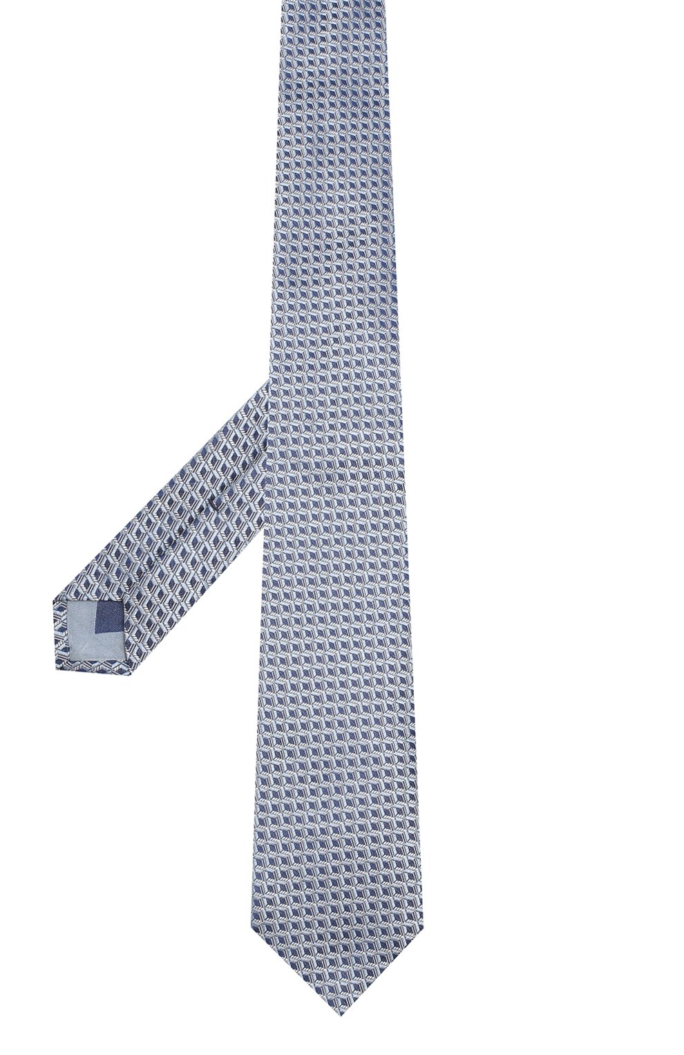 Шелковый галстук CORNELIANI синего цвета по цене 15050 руб., арт. 83U390-9120324/00, фото 2 Шелковый галстук CORNELIANI, арт. 83U390-9120324/00, фото 2
