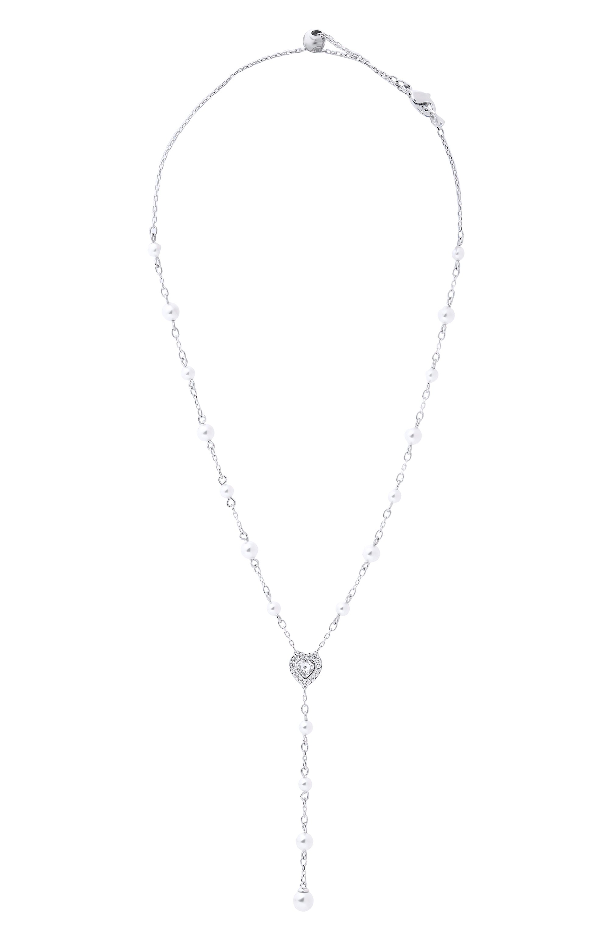 Колье ariana grande x swarovski SWAROVSKI серебряного цвета по цене 29950 руб., арт. 5720855, фото 1 Колье ariana grande x swarovski SWAROVSKI, арт. 5720855, фото 1