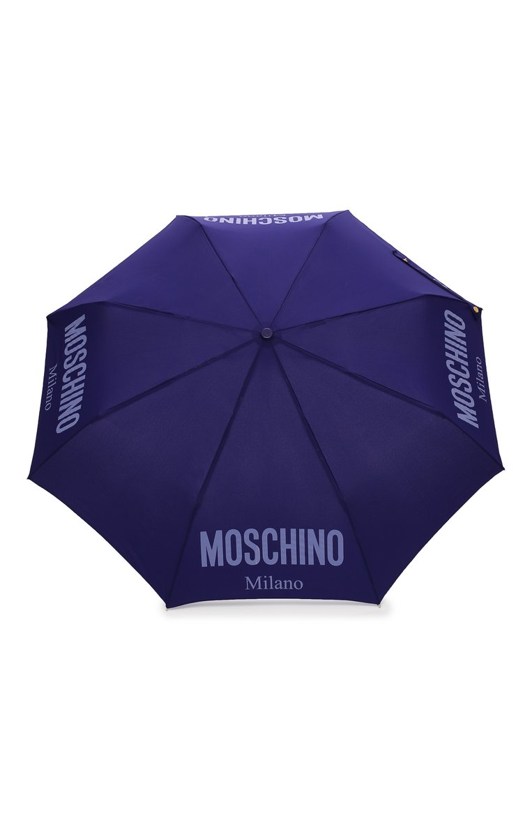 Женский складной зонт MOSCHINO синего цвета, арт. 8021-0PENCL0SE | Фото 1 (Материал: Металл, Текстиль, Синтетический материал; Региональные ограничения белый список (Axapta Mercury): RU; Нос: Не проставлено)