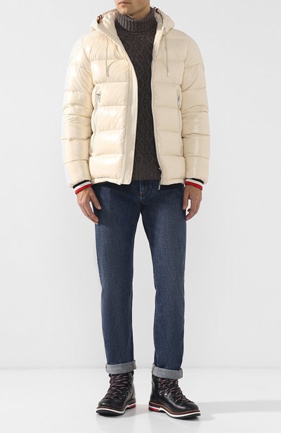 Кожаные ботинки на шнуровке MONCLER, арт. D2-09A-10175-00-019SC, фото 2