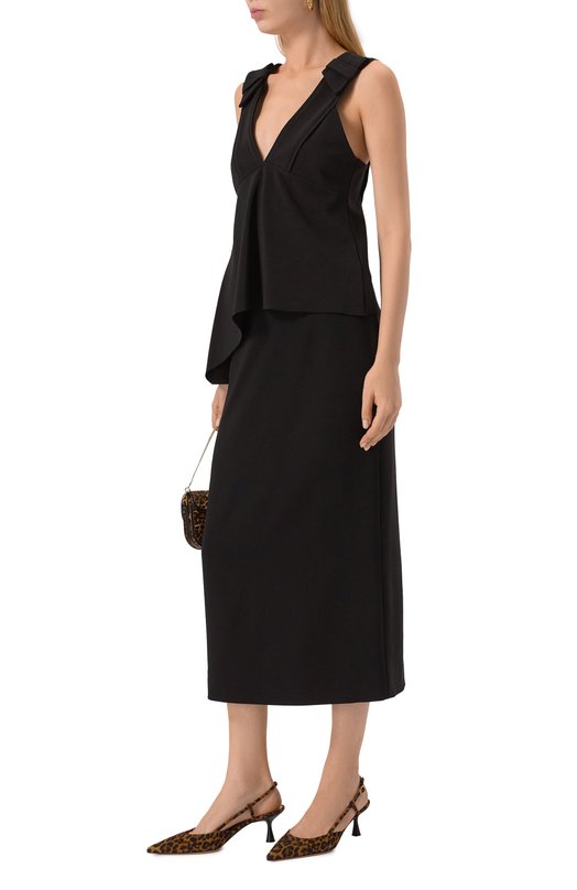 Топ из вискозы Dorothee Schumacher 828401 Чёрный  828401 Фото 2