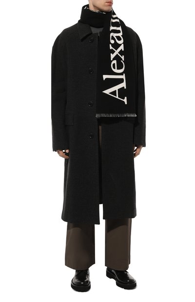 Хлопковый шарф ALEXANDER MCQUEEN, арт. 709011/4105Q, фото 3