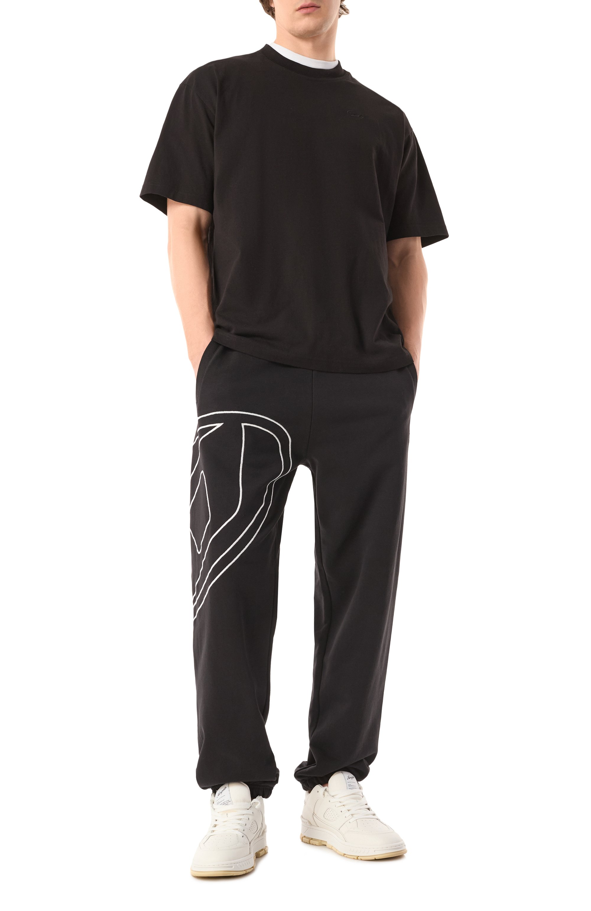 Хлопковые джоггеры DIESEL, арт. A11305/0GYCJ, фото 2