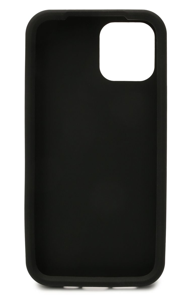 Чехол для iphone 12/12 pro DOLCE & GABBANA черного цвета, арт. BI2907/A0700 | Фото 2 (Региональные ограничения белый список (Axapta Mercury): RU, Не проставлено; Материал: Пластик; Нос: Не проставлено)