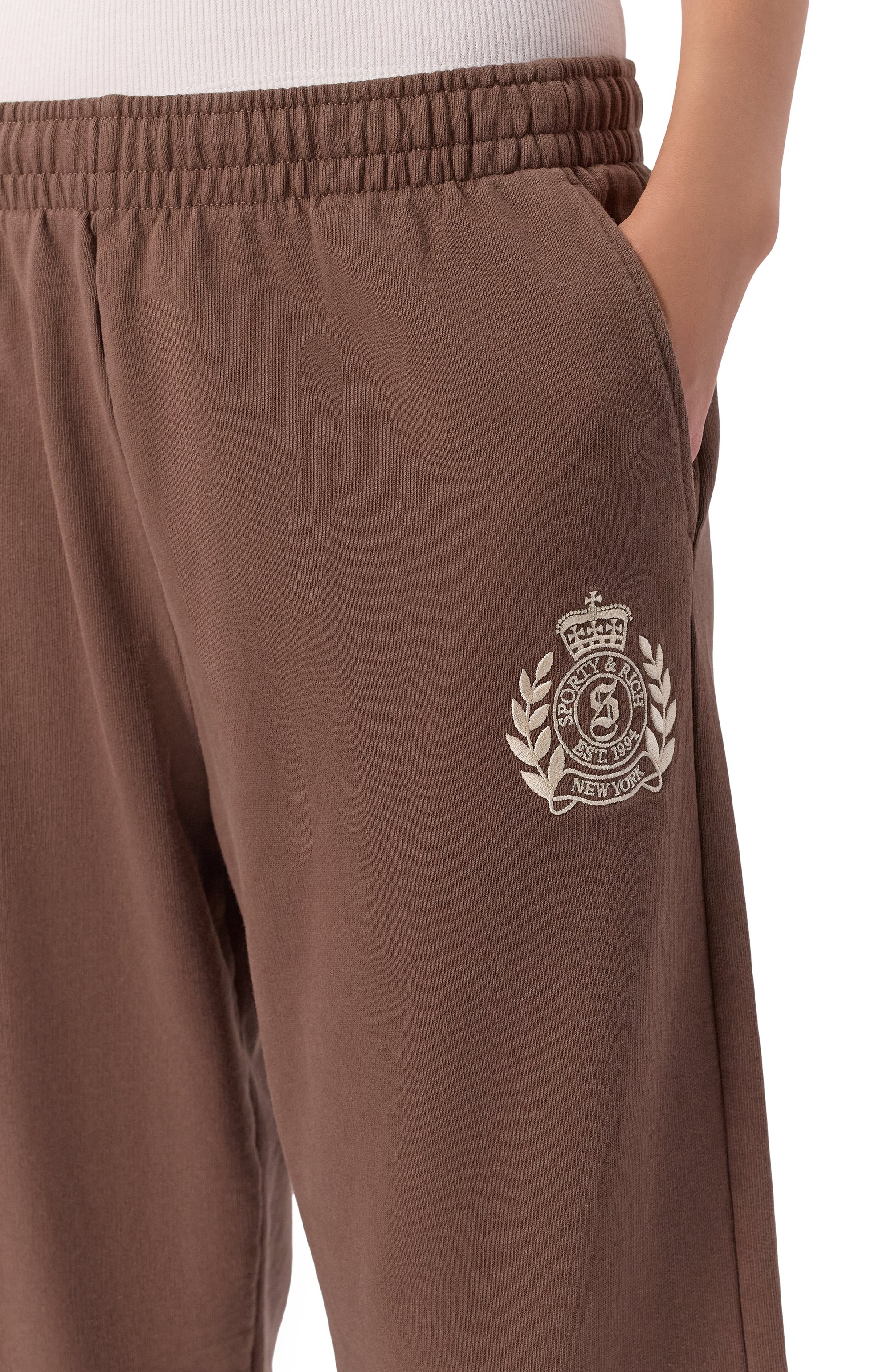 Хлопковые брюки SPORTY AND RICH, арт. PA05565243BR03, фото 5