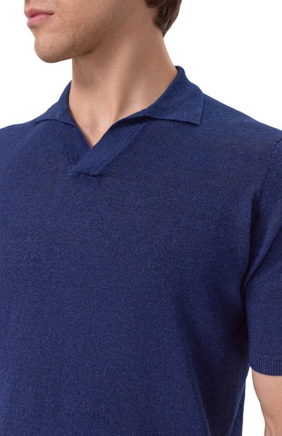 Поло изо льна и хлопка ANDREA CAMPAGNA, арт. PL1MCSK/LC14R, фото 5