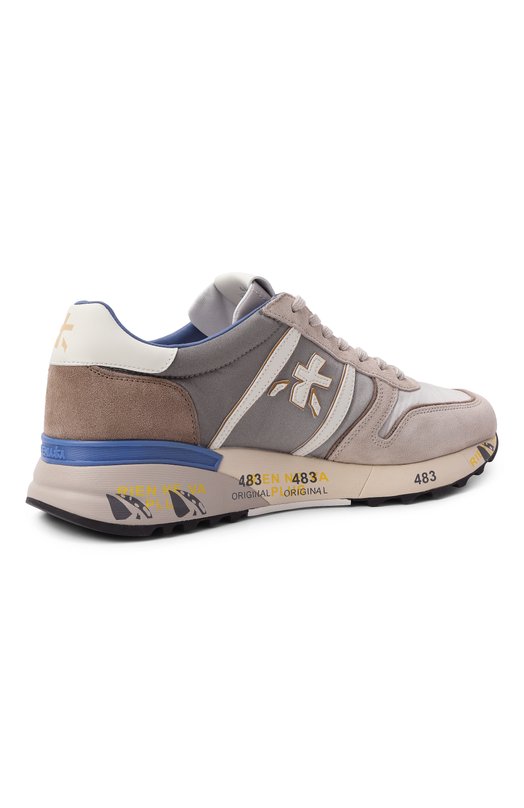 Комбинированные кроссовки Lander Premiata LANDER/VAR 8010 Бежевый  LANDER/VAR 8010 Фото 4