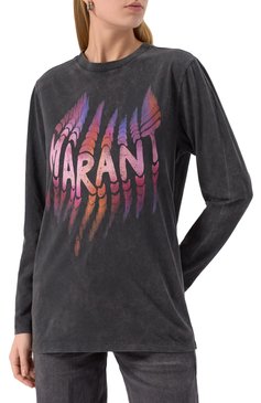 Хлопковый лонгслив ISABEL MARANT ETOILE, арт. 25PTS0245FA-C1N07E, фото 3