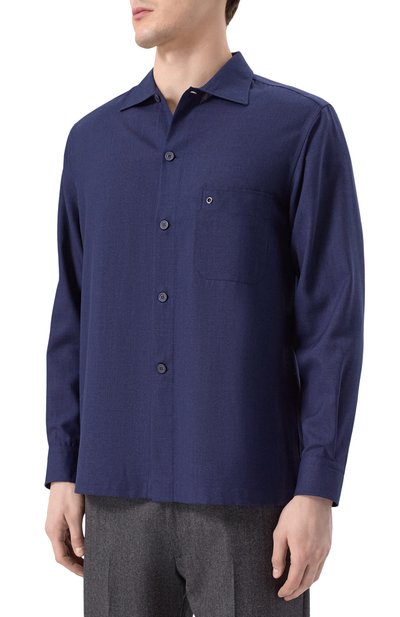 Рубашка из шерсти и шелка STEFANO RICCI, арт. SP007777/WKL04S, фото 3