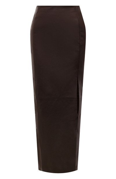 Женская кожаная юбка KITON, арт. D58271K0541F04