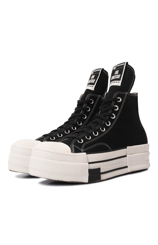 фото Текстильные кеды converse x rick owens drkshdw