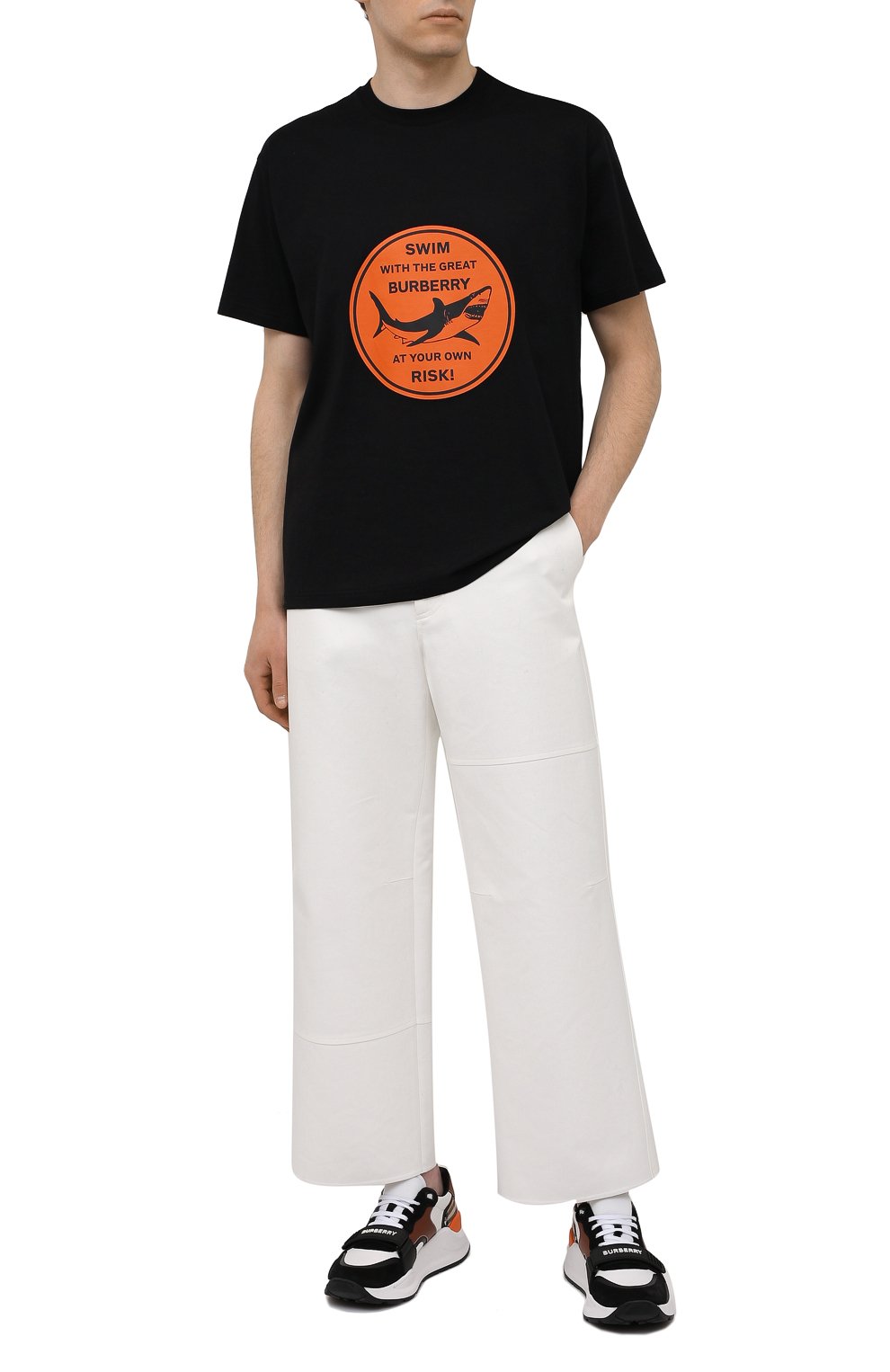 Хлопковая футболка BURBERRY, арт. 8040677, фото 2