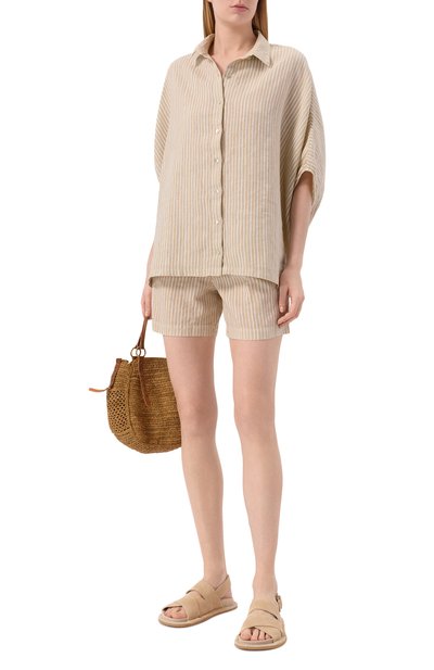 Замшевые сандалии VIC MATIE бежевого цвета по цене 37500 руб., арт. 1K5304D_K04H010301, фото 3 Замшевые сандалии VIC MATIE, арт. 1K5304D_K04H010301, фото 3