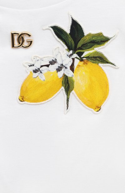 Хлопковый топ DOLCE & GABBANA, арт. L5JTMX/G7L8W, фото 3