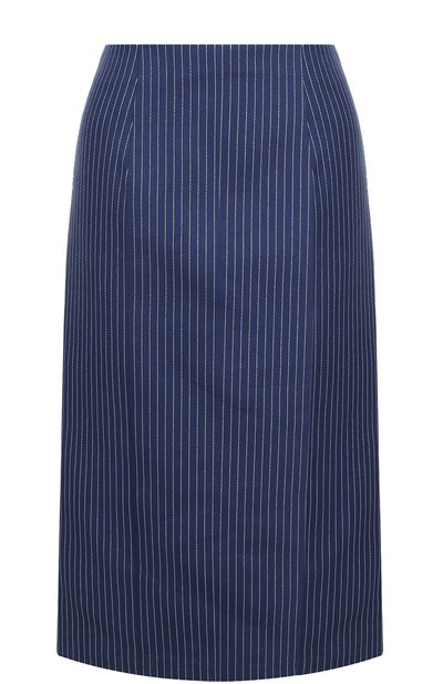 Женская хлопковая юбка-миди в полоску FENDI, арт. FQ6734 A3BF