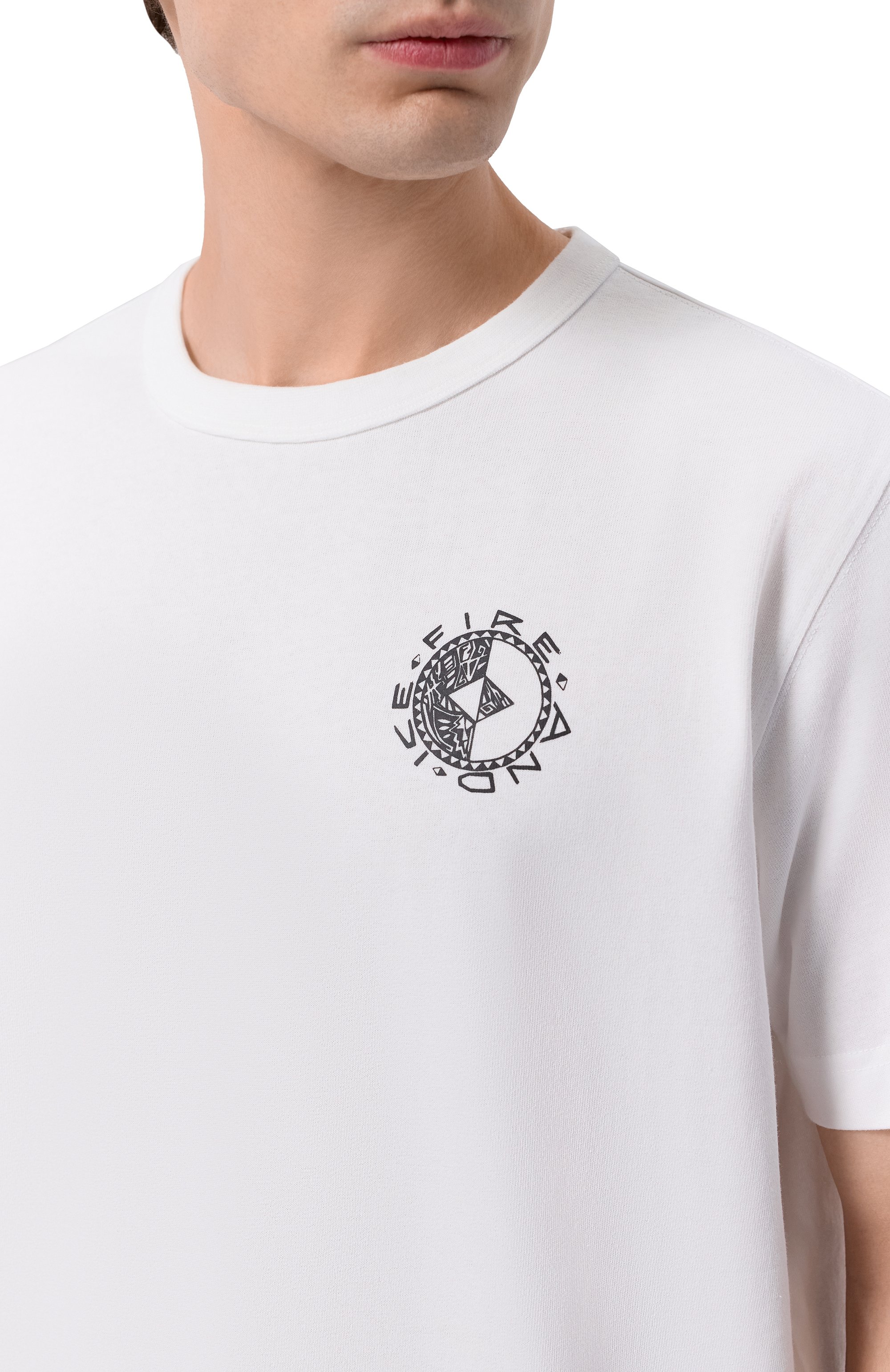 Хлопковая футболка BOGNER FIRE+ICE белого цвета по цене 8995 руб., арт. 54219760, фото 5 Хлопковая футболка BOGNER FIRE+ICE, арт. 54219760, фото 5