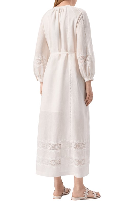 Льняное платье MVST M26.2PW.D901/T303 Белый  M26.2PW.D901/T303 Фото 3