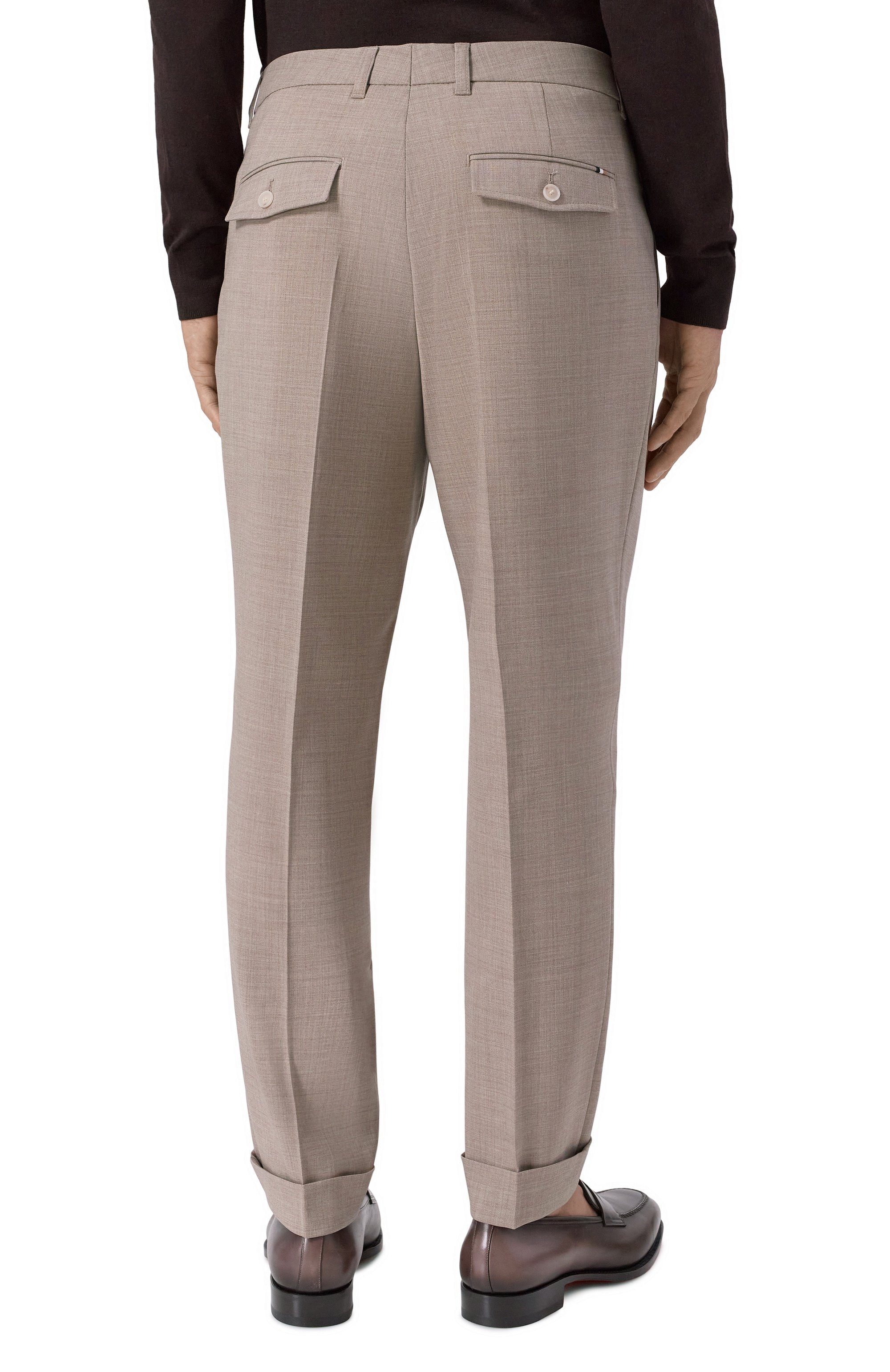 Шерстяные брюки BOSS, арт. 50545822, фото 4