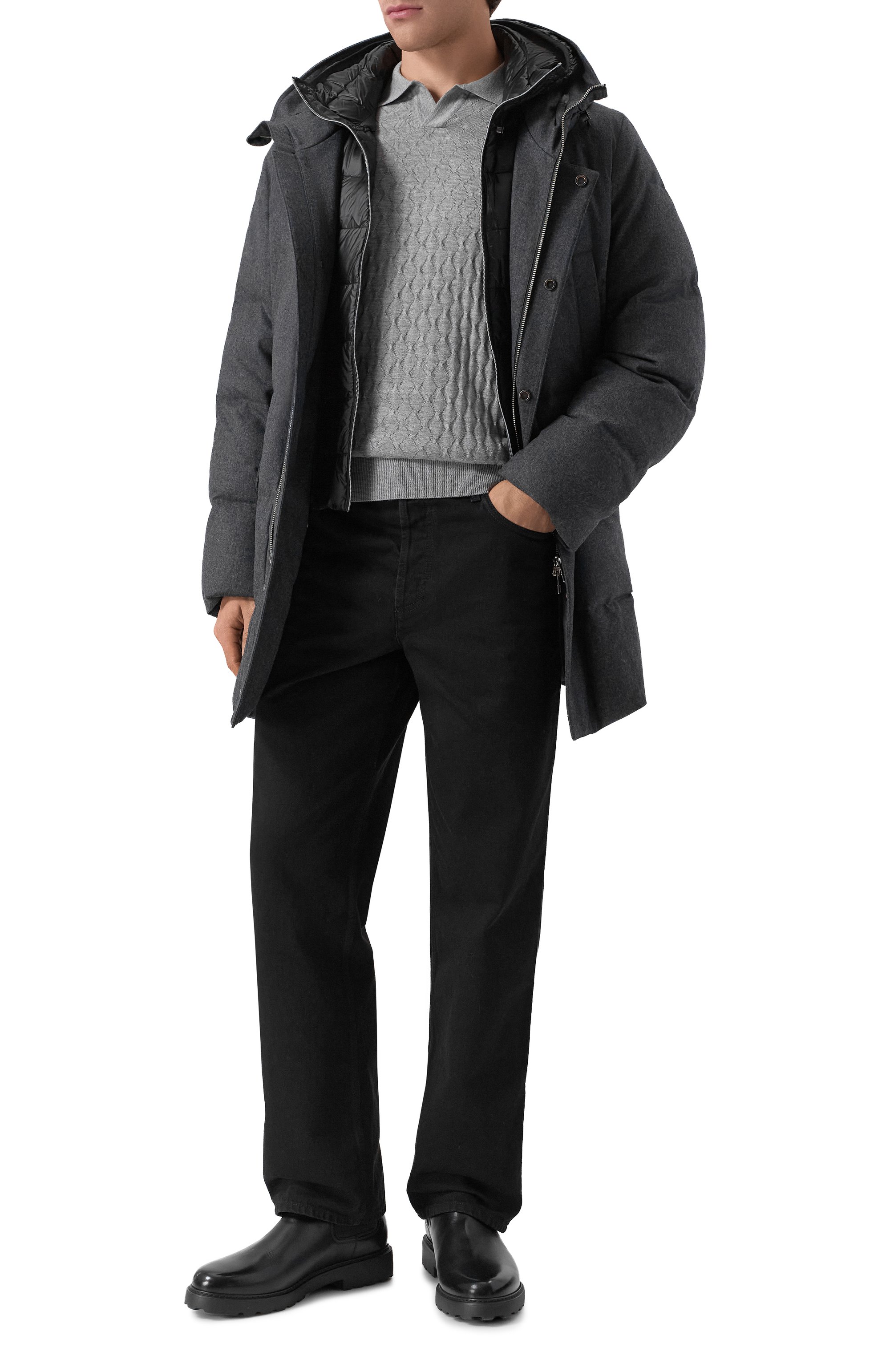 Шерстяное поло CORNELIANI, арт. 26M563-2625199, фото 2