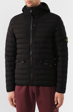 Мужская пуховая куртка STONE ISLAND черного цвета, арт. 711543125 | Фото 3 (Мужское Кросс-КТ: пуховик-короткий, Пуховик-верхняя одежда, Верхняя одежда; Рукава: Длинные; Материал внутренний: Не назначено; Материал внешний: Синтетический материал; Кросс-КТ: Пуховик; Материал сплава: Проставлено; Материал подклада: Синтетический материал; Драгоценные камни: Проставлено; Длина (верхняя одежда): Короткие; Материал утеплителя: Пух и перо; Статус проверки: Проверена категория)