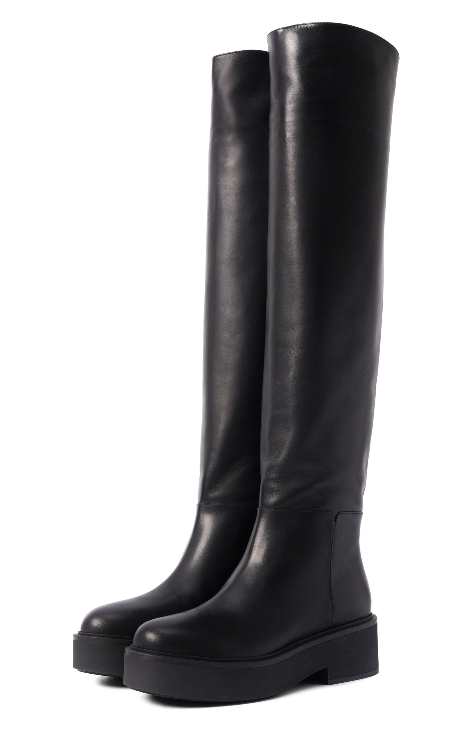 Кожаные ботфорты GIANVITO ROSSI, арт. G80029.20G0M.VGINER0, фото 1