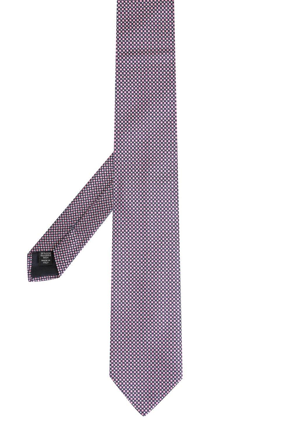 Шелковый галстук с узором ZEGNA розового цвета по цене 17950 руб., арт. Z9D051L8, фото 2 Шелковый галстук с узором ZEGNA, арт. Z9D051L8, фото 2