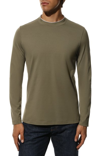 Хлопковый лонгслив BRUNELLO CUCINELLI, арт. M0T617433, фото 3