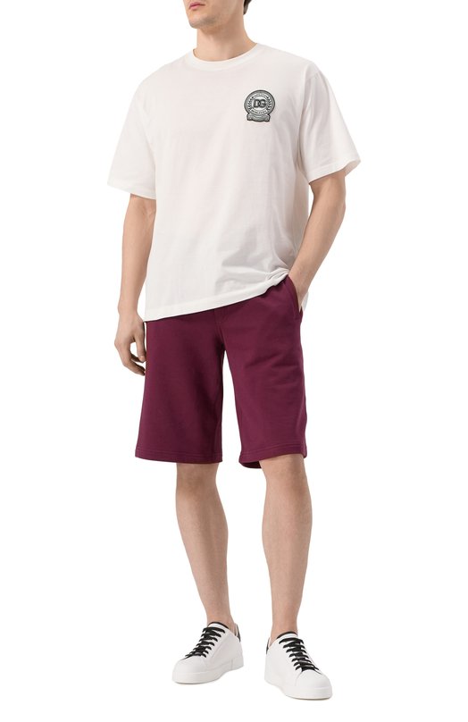 Хлопковая футболка Dolce & Gabbana G8PN9Z/G7NYE Белый  G8PN9Z/G7NYE Фото 2