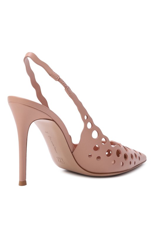 Кожаные туфли Nikki 95 Gianvito Rossi G95648.95RIC.NXFPEAH Бежевый  G95648.95RIC.NXFPEAH Фото 5