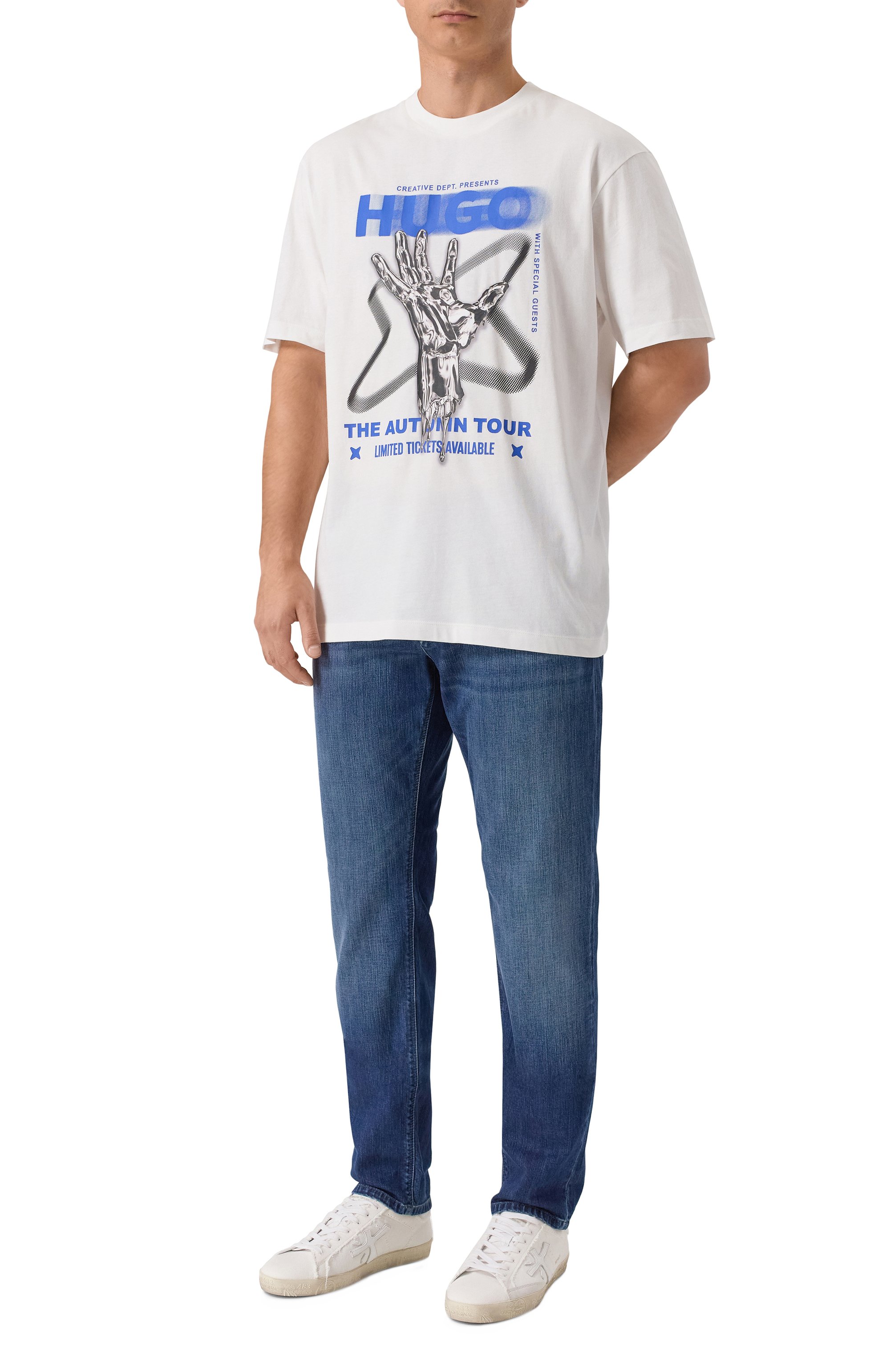 Хлопковая футболка HUGO BLUE, арт. 50543494, фото 2