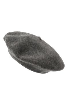 Женский шерстяной берет MAISON MARGIELA серого цвета, арт. S50TC0075/M13115 | Фото 3 (Материал: Шерсть, Текстиль; Нос: Не проставлено)