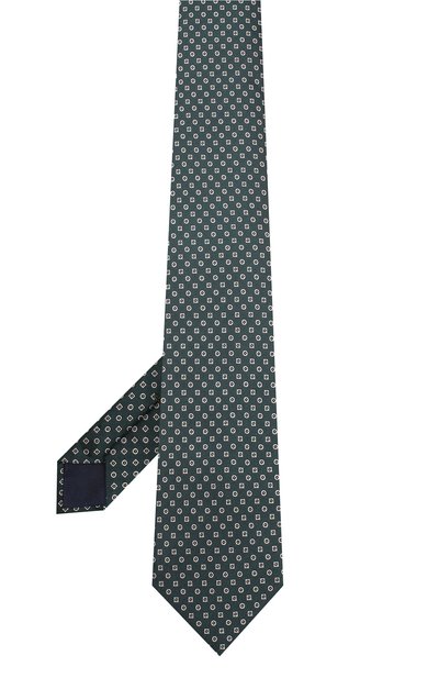 Шелковый галстук CORNELIANI зеленого цвета по цене 17400 руб., арт. 85U390-0120307/00, фото 2 Шелковый галстук CORNELIANI, арт. 85U390-0120307/00, фото 2