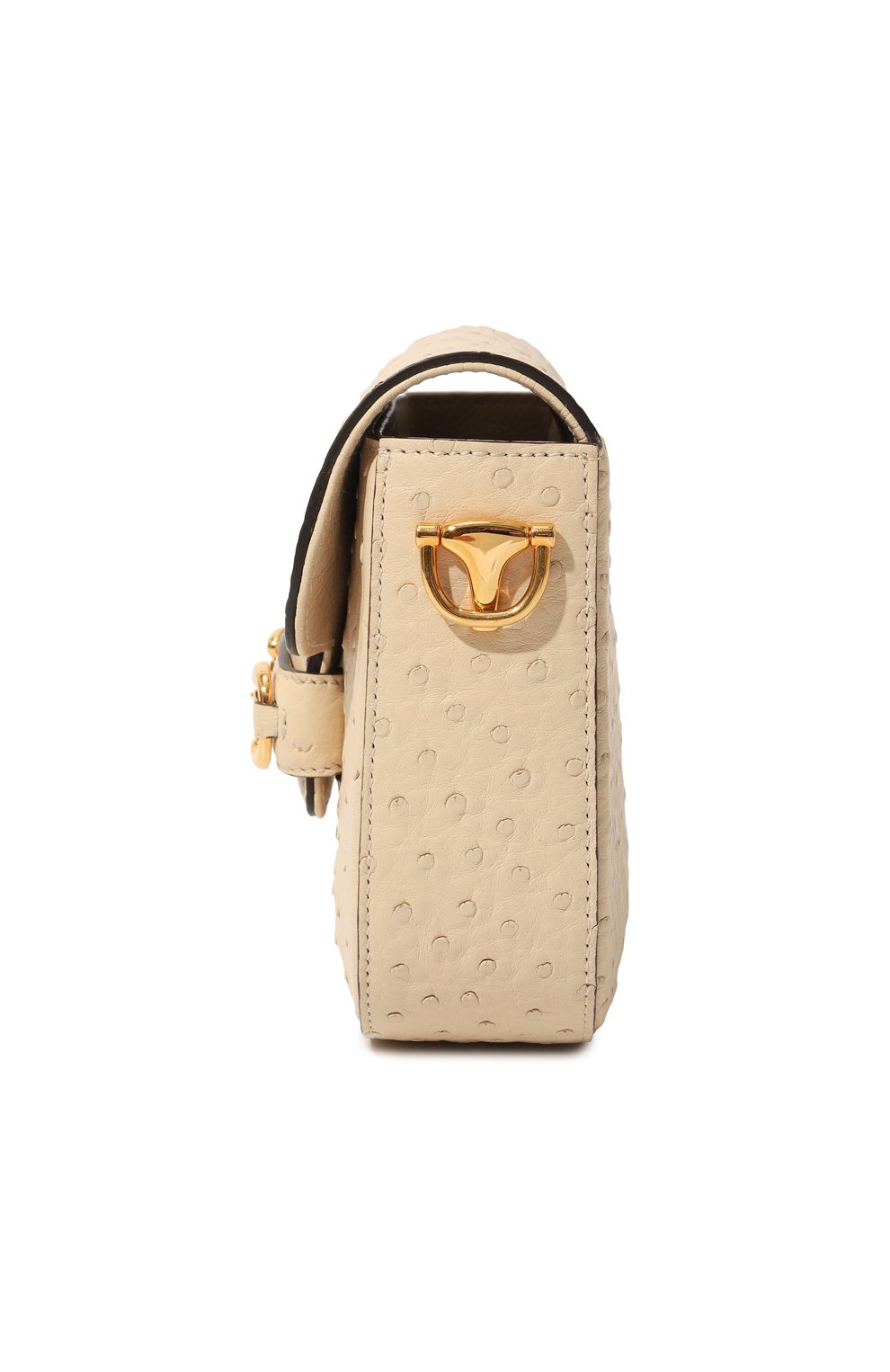 Сумка 1955 horsebit mini из кожи страуса GUCCI, арт. 658574 EY0DG, фото 4