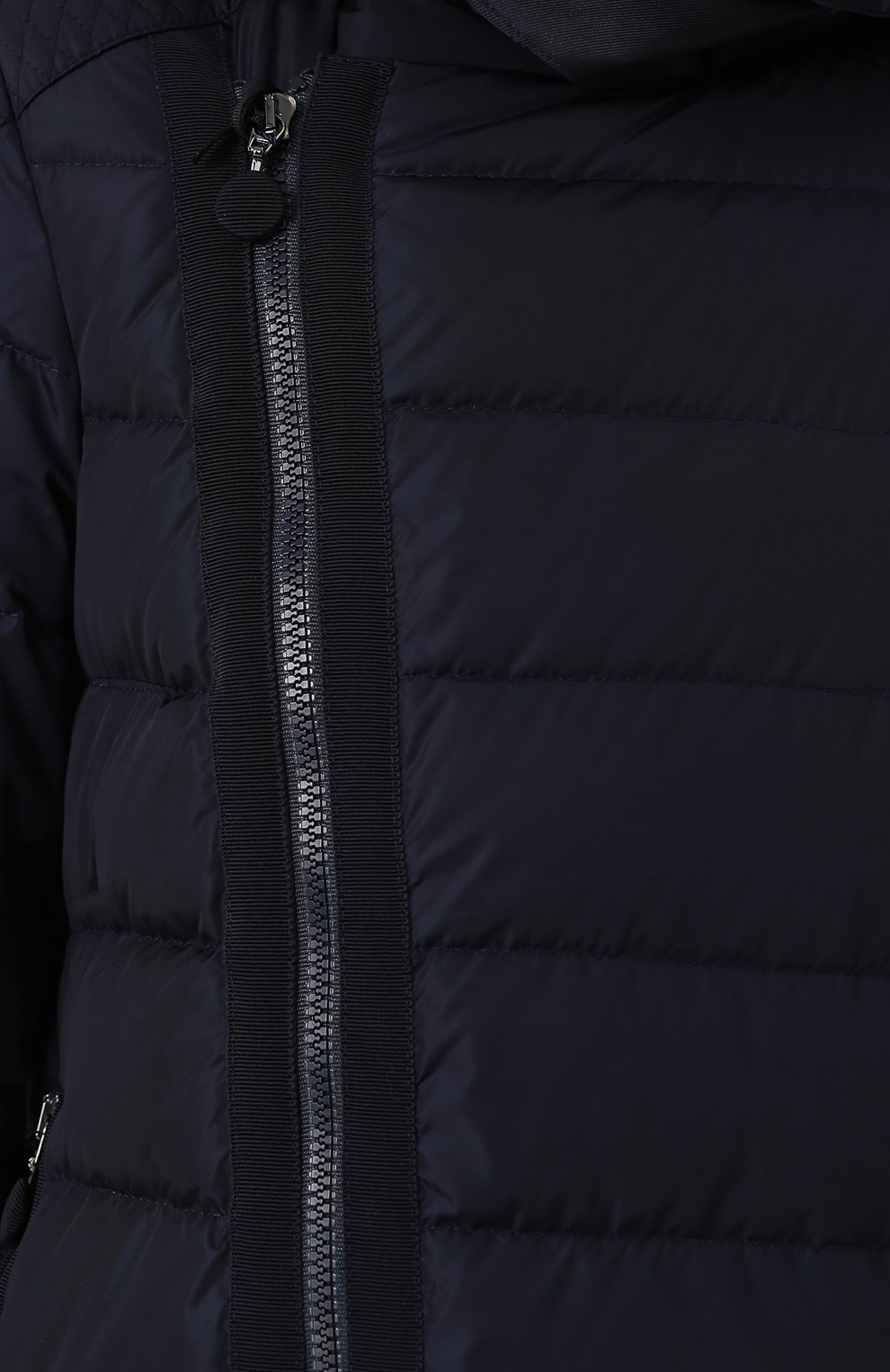 Стеганый пуховик с косой молнией и капюшоном MONCLER, арт. C2-093-49315-85-54155, фото 5