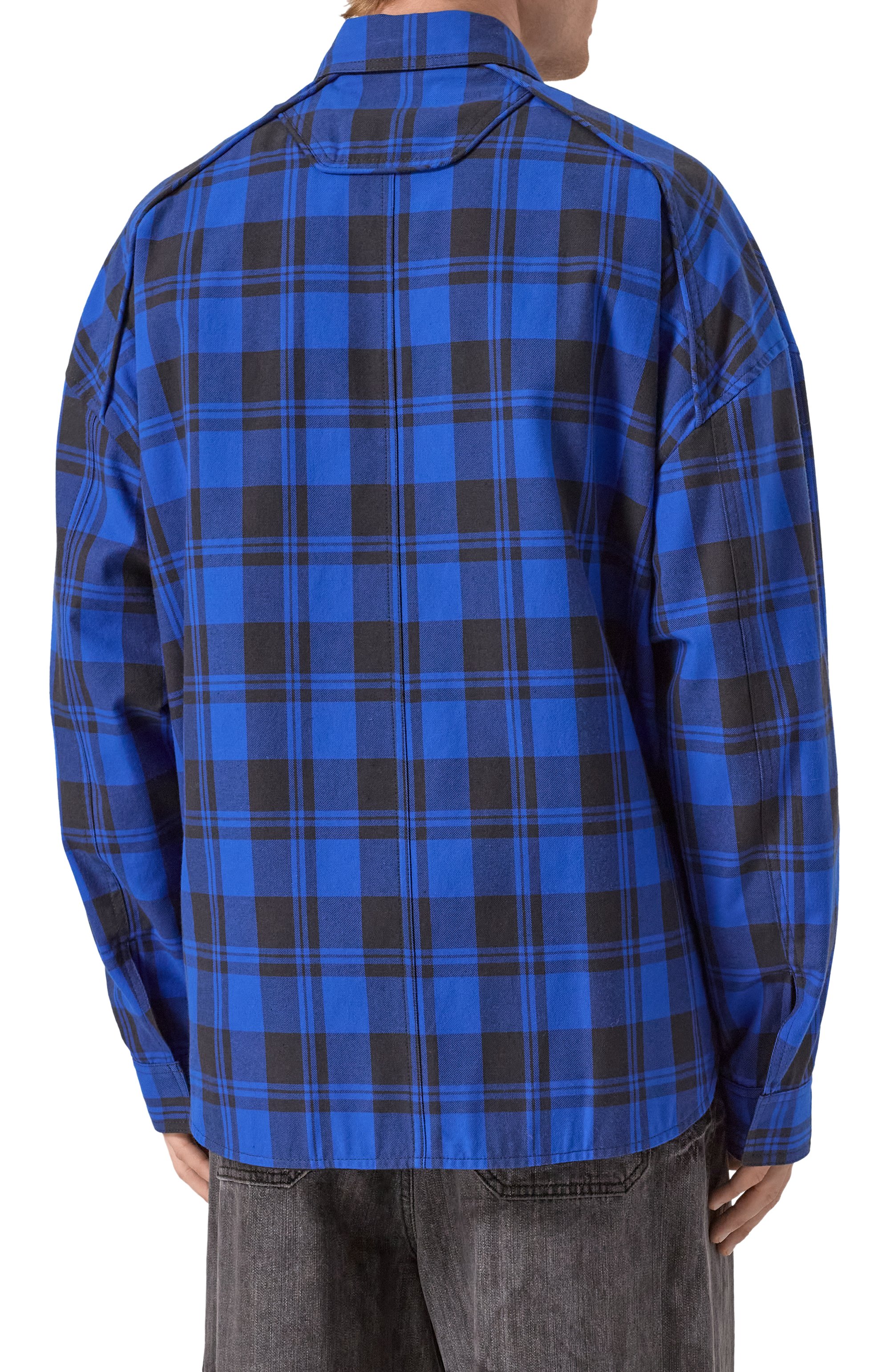 Двусторонняя куртка-рубашка JUUN.J синего цвета по цене 99500 руб., арт. JC5164P08P, фото 4 Двусторонняя куртка-рубашка JUUN.J, арт. JC5164P08P, фото 4