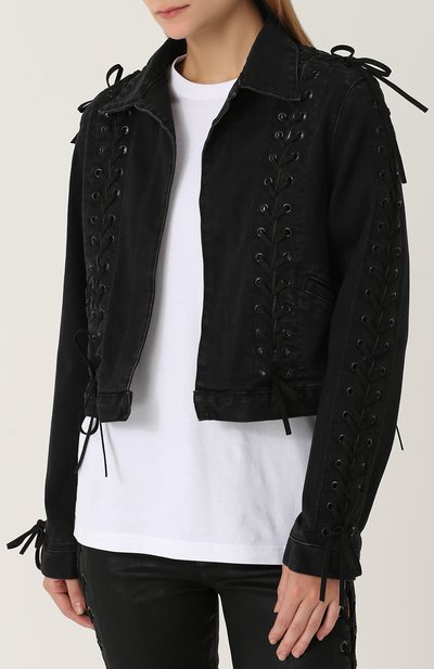 Джинсовая куртка со шнуровкой MADE GOLD, арт. MING/11000, фото 3